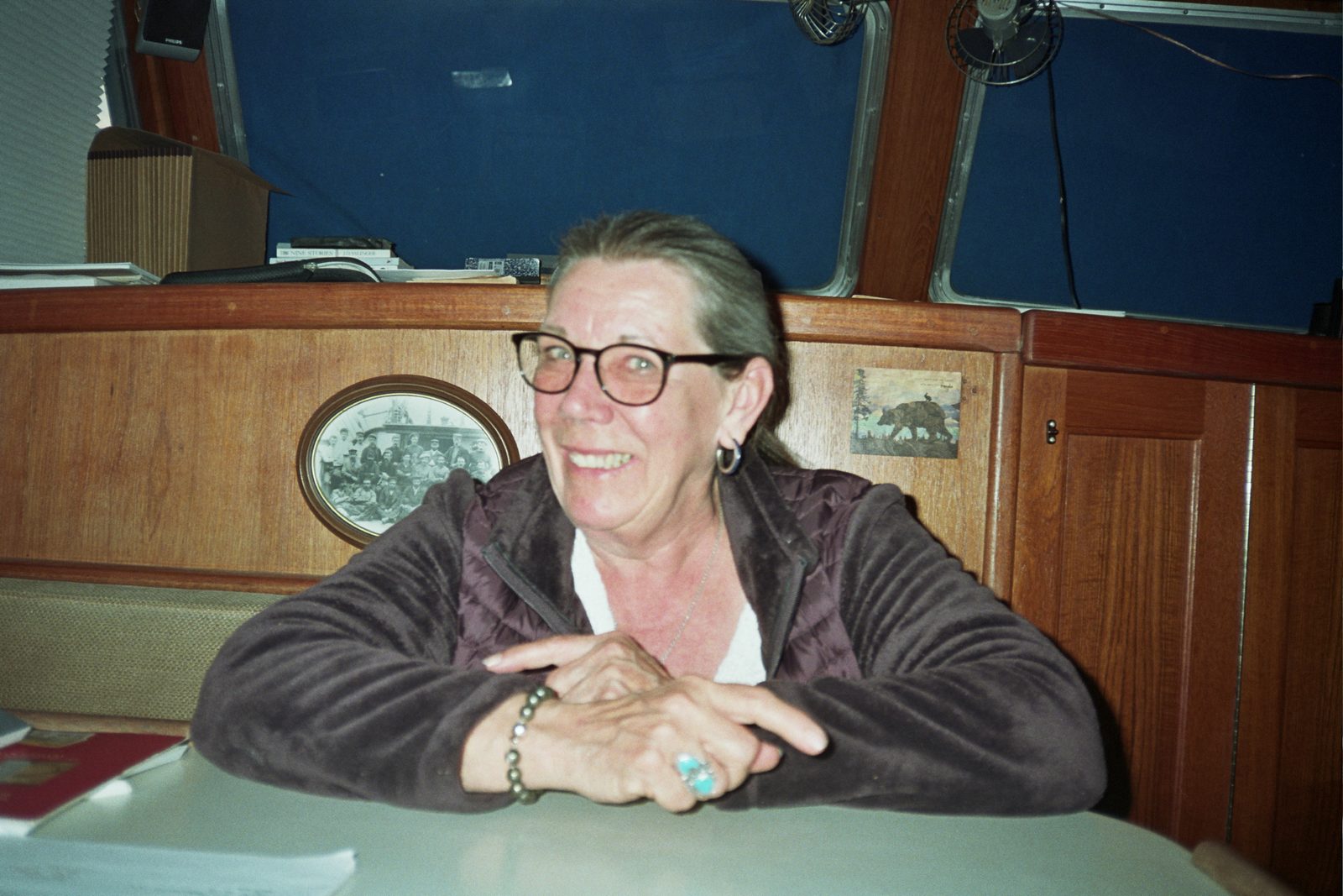 Woman on boat