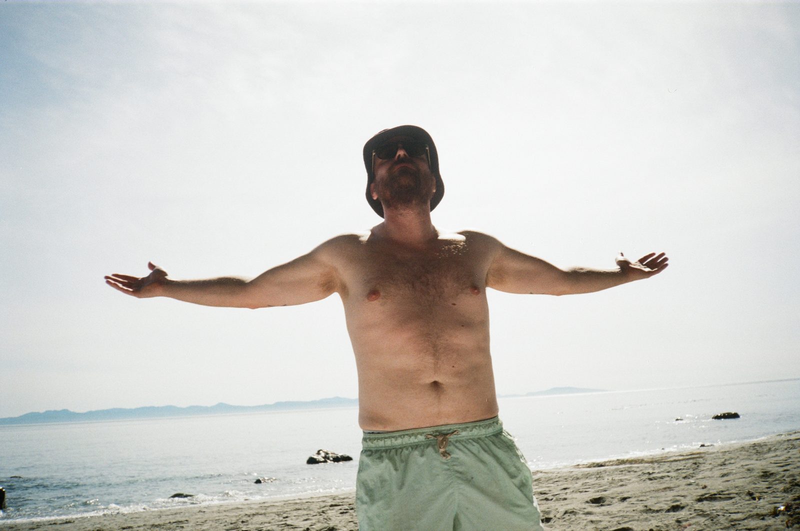 Figure on beach