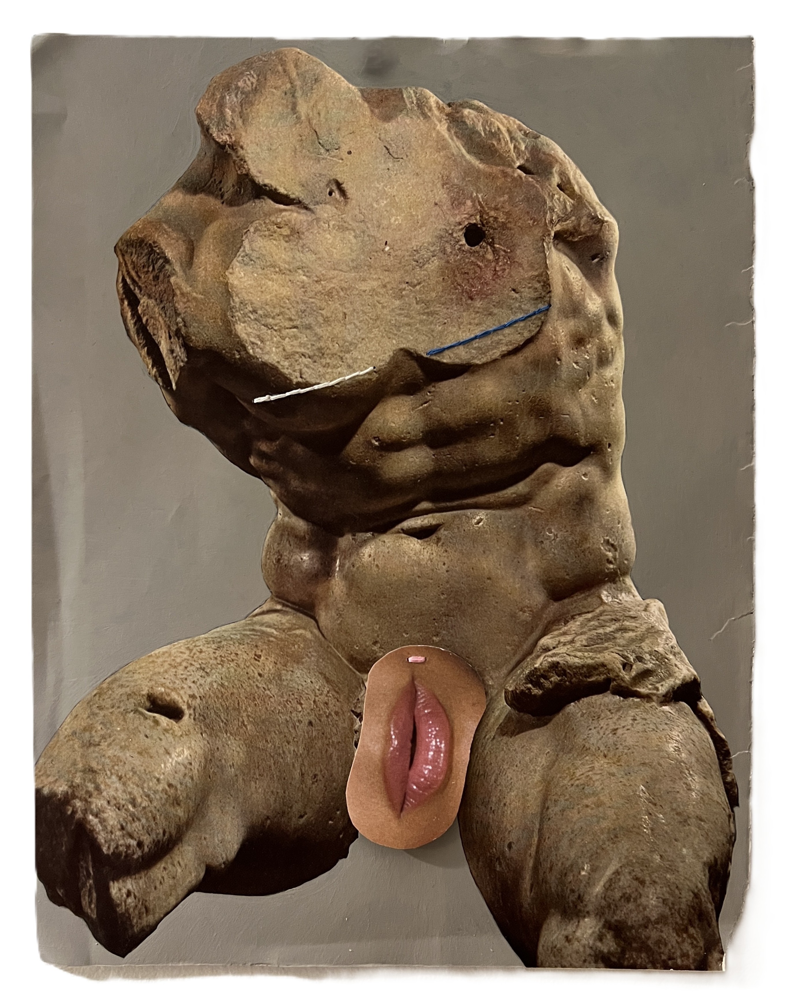 Stone torso collage