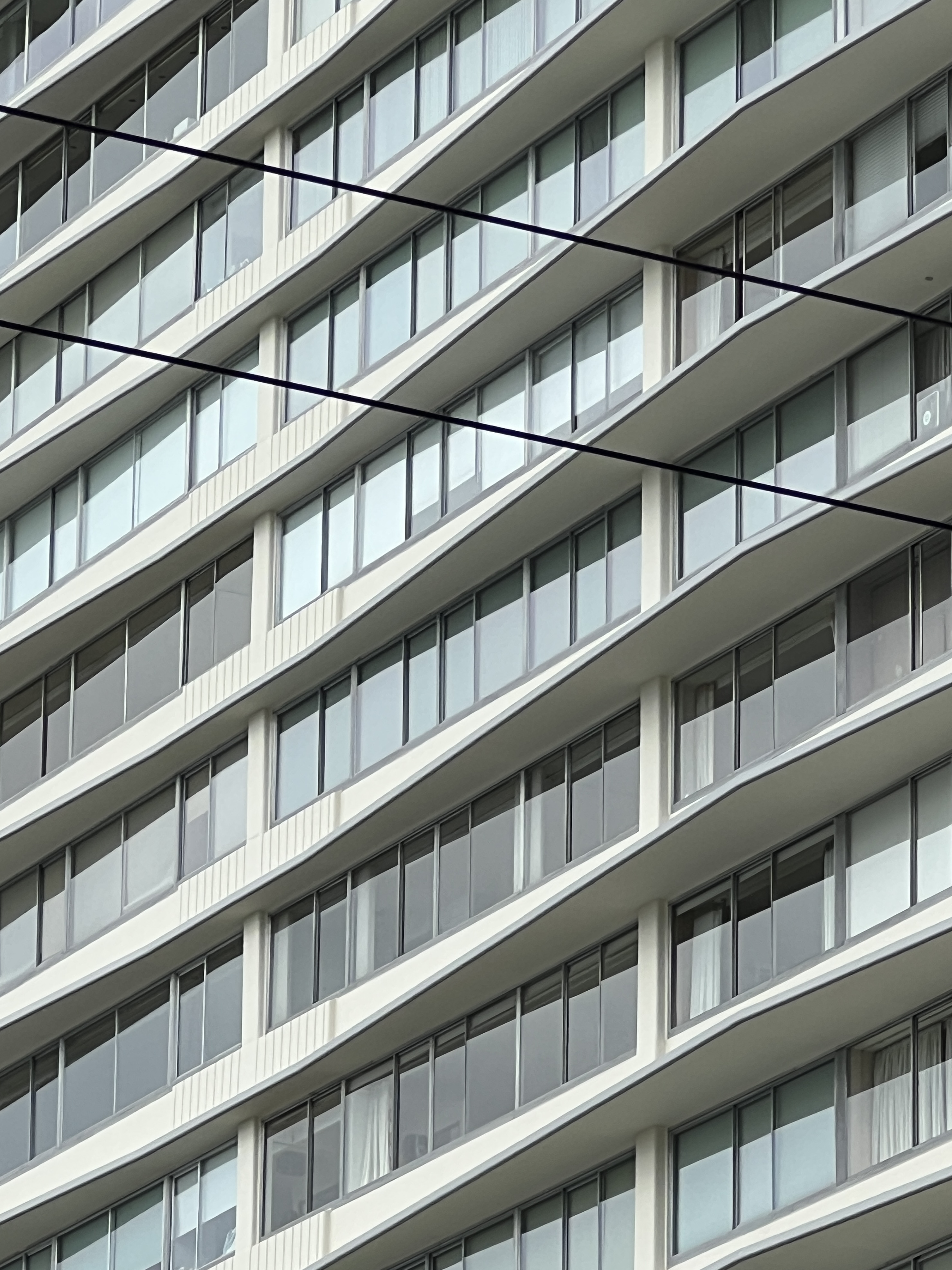 White balcony tower