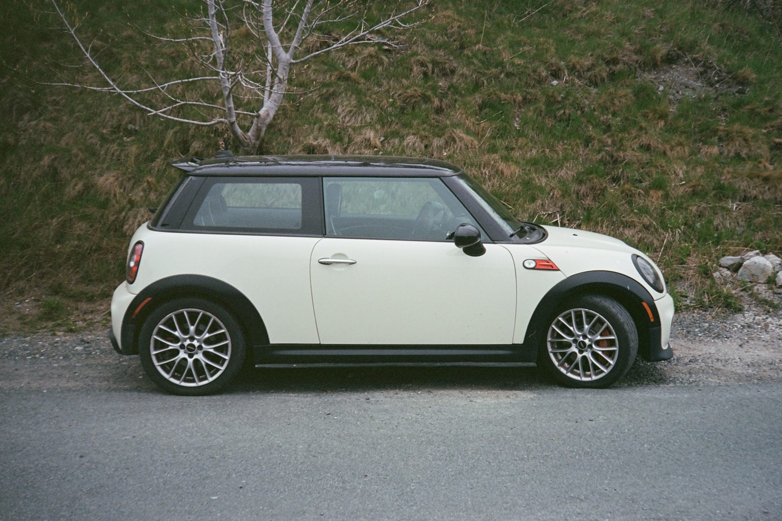 White Mini Cooper